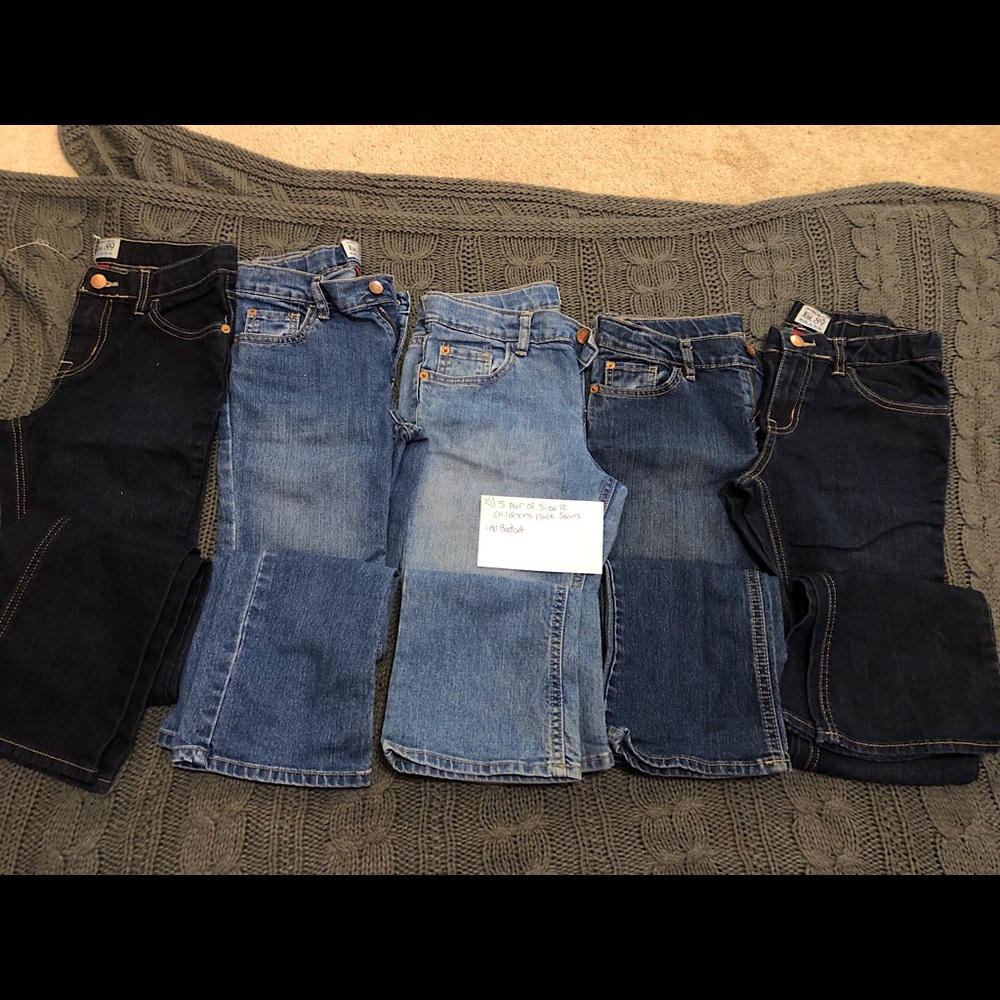 5 Pair Children’s Place Bootcut Pants Size 12